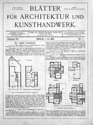 No. 7, 1. Juli 1899
