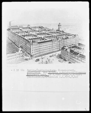 Wernerwerk F der Siemens-Halske AG in Berlin-Spandau