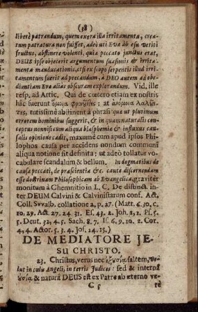 De Mediatore Jesu Christo.