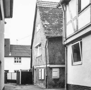 Fachwerkwohnhaus; Seligenstadt, Bachgasse 1