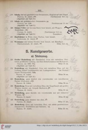 G. Kunstgewerbe (Nr. 223-446a)