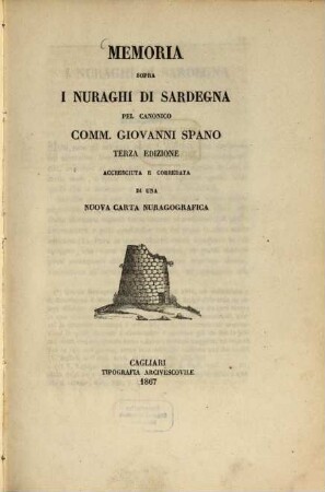 Memoria sopra i Nuraghi di Sardegna