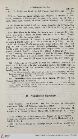 f) Spanische Sprache (Nro. 826 - 835)