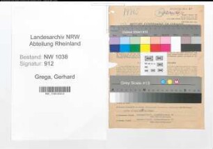 Entnazifizierung Gerhard Grega , geb. 24.05.1913 (Architekt)