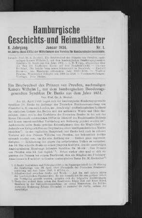 Januar 1934. Nr. 1