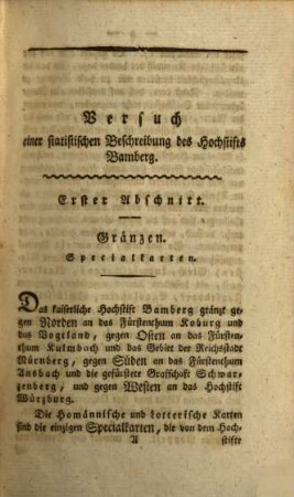 Versuch einer statistischen Beschreibung des Kaiserlichen Hochstifts Bamberg. 2 : die Beylagen enthaltend