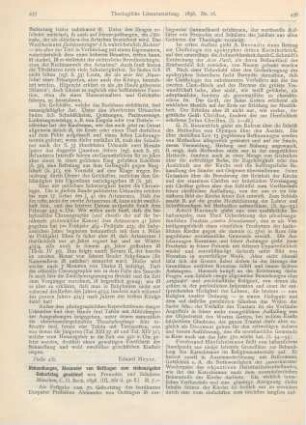 435-438 [Rezension] Abhandlungen, Alexander von Oettingen zum siebzigsten Geburtstag gewidmet