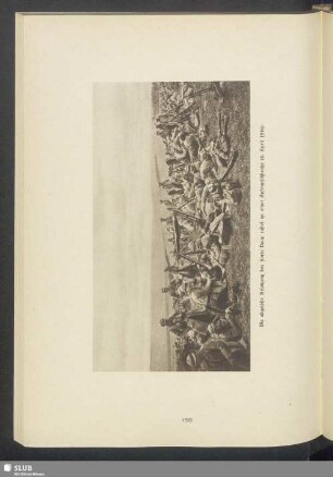Die abgelöste Besatzung des Forts Vaux rastet an einer Aufmarschstraße (8. April 1916)