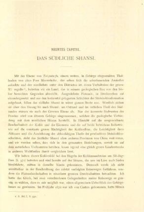 Neuntes Capitel. Das südliche Shansi