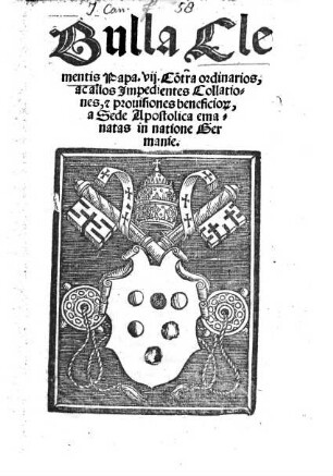 Bulla contra Ordinarios ... 1534