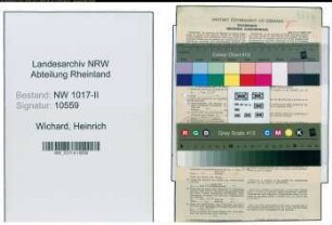 Entnazifizierung Heinrich Wichard , geb. 01.01.1901 (Strassenbahnfuehrer)