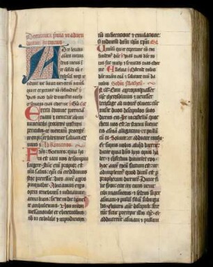 Proprium de tempore; von dom. 1. in adv. dni bis sabb. sanct.