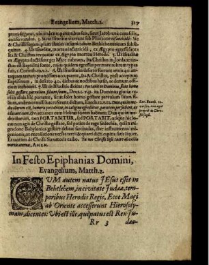 In Festo Epiphanias Domini