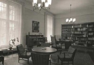 Berlin-Mitte, Unter den Linden 8. Staatsbibliothek zu Berlin. Arbeitszimmer des Generaldirektors