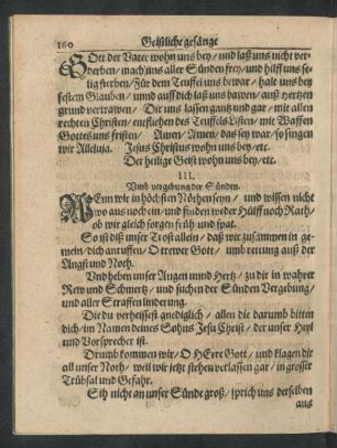 III. Umb vergebung der Sünden.