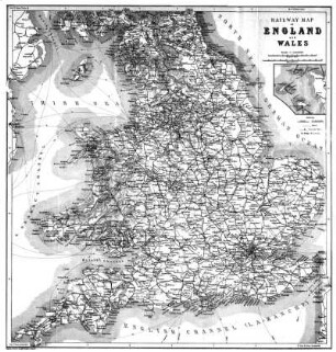 Eisenbahnkarte von England