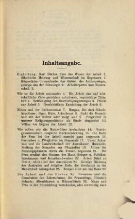 Die Entstehung der wirtschaftlichen Arbeit