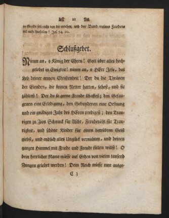 Schlußgebet