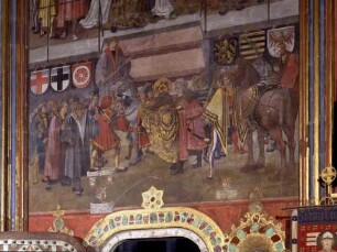 Jagiellonenzeitliche Wandgemälde, Prag, Hradschin, Tschechische Republik