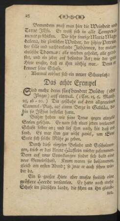 Das achte Exempel