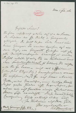 Brief an Robert Volkmann : 02.02.1862