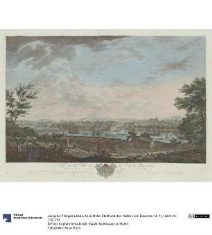 Ansicht der Stadt und des Hafens von Bayonne. Nr. 11