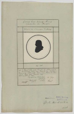 Bildnis des Friedrich Karl Heinrich Maass
