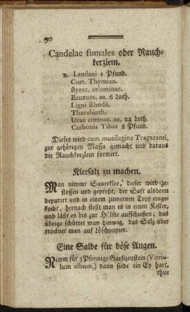Eine Salbe für böse Augen