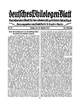 Neue Voraussetzungen zur staatsbürgerlichen Erziehung der deutschen Jugend