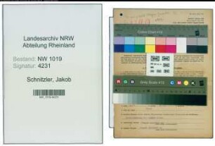Entnazifizierung Jakob Schnitzler , geb. 22.12.1904 ()