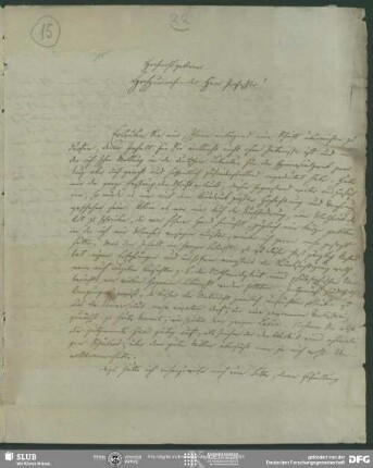 Eigenh. Brief von Hermann Harless an August Wilhelm von Schlegel, Herford, 10.09.1836