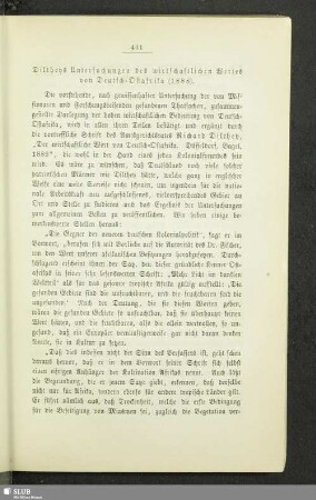 Diltheys Untersuchungen des wirtschaftlichen Wertes von Deutsch-Ostafrika (1888)