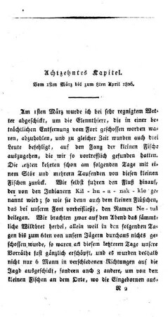 Achtzehntes Kapitel: Vom 1sten März bis zum 8ten April 1806.