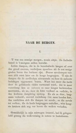 Naar de bergen
