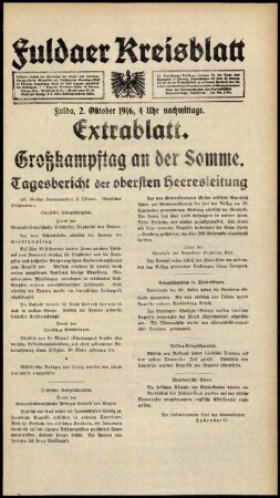 Ausgabe vom Montag, den 02. Oktober 1916.