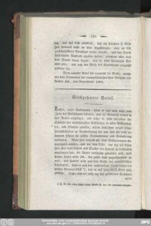 Siebzehnter Brief.