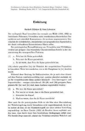 Einleitung