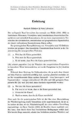Einleitung