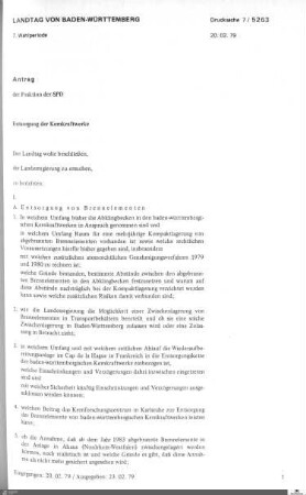 Antrag der SPD zur Entsorgung der Kernkraftwerke