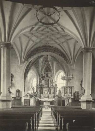 Lauenstein, Stadtkirche, Inneres, Blick zum Altar