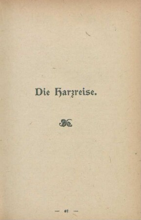 Die Harzreise