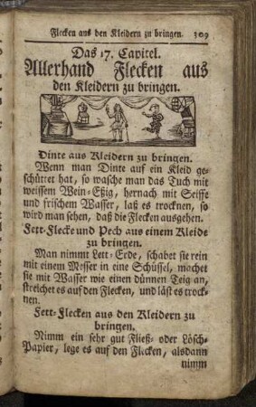 17. Allerhand Flecken aus den Kleidern zu bringen