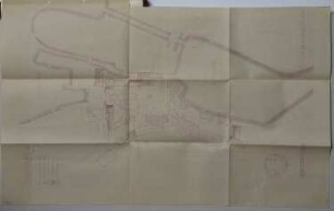 Woltersdorf (Kr. Niederbarnim): Haus der Heimat, Erweiterungsprojekt (Ausführungsentwurf). Lageplan mit Umgebung