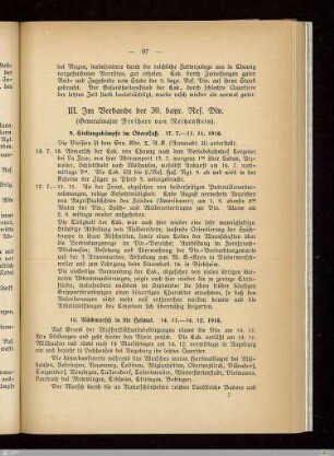 III. Im Verbande der 30. bayr. Res. Div.