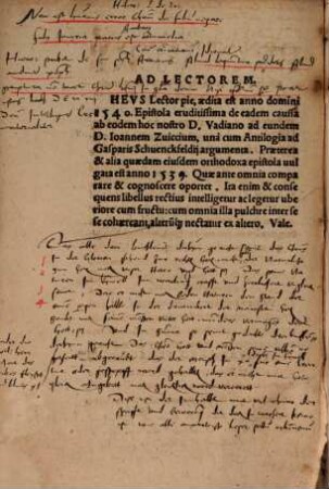 Pro veritate carnis, triumphantis Christi ... locosis seu recapitulatio ana kephalaiōsis sive recapitulatio ...