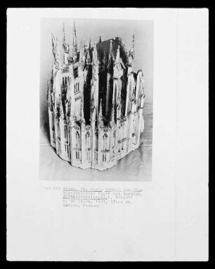Modell der Kirche Saint-Ouen in Rouen