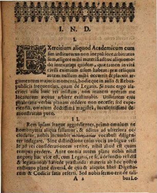 Disputatio politica de legatis