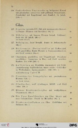 Glas (Nr. 225-235)