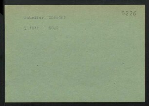 Scheiber, Theodor