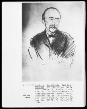 Der Historiker Prof. Adolf Wohlwill